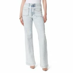 Outlet 🔔 Jessica Simpson Tease High Rise Front Seam Wide Leg 👖 Jeans Rainy Day 👍