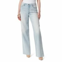 Outlet 🌟 Jessica Simpson High Rise Destructed Relaxed Wide Straight Leg 👖 Jeans Soulmate 👏