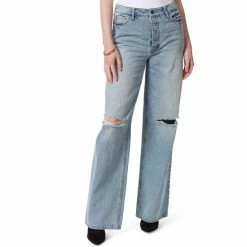 Outlet 🌟 Jessica Simpson High Rise Destructed Relaxed Wide Straight Leg 👖 Jeans Soulmate 👏 -Jessica Simpson shop unnamed file 1043