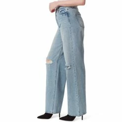 Outlet 🌟 Jessica Simpson High Rise Destructed Relaxed Wide Straight Leg 👖 Jeans Soulmate 👏 -Jessica Simpson shop unnamed file 1045