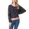 Outlet 🎉 Jessica Simpson Kenna Crew Neck Long Sleeve Printed Pullover Sweater Soft Animal - Rose Cloud ❤️ -Jessica Simpson shop unnamed file 1091