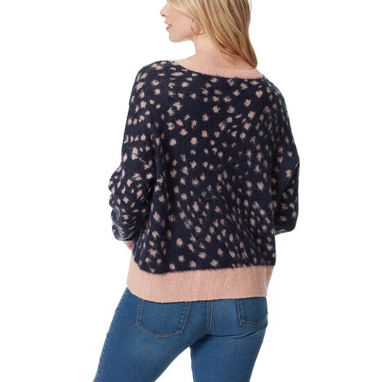 Outlet ๐ Jessica Simpson Kenna Crew Neck Long Sleeve Printed Pullover Sweater Soft Animal - Rose Cloud โค๏ธ 4 Outlet ๐ Jessica Simpson Kenna Crew Neck Long Sleeve Printed Pullover Sweater Soft Animal - Rose Cloud โค๏ธ - Image 2