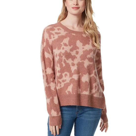 Outlet ๐ Jessica Simpson Kenna Crew Neck Long Sleeve Printed Pullover Sweater Soft Animal - Rose Cloud โค๏ธ 6 Outlet ๐ Jessica Simpson Kenna Crew Neck Long Sleeve Printed Pullover Sweater Soft Animal - Rose Cloud โค๏ธ - Image 4