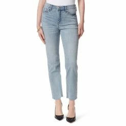 Top 10 🔔 Jessica Simpson Spotlight High Rise Frayed Hem Straight 👖 Jeans Into The Blues 💯