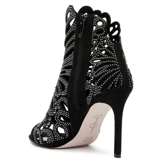 Cheap ✔️ Jessica Simpson Jayley Rhinestone Caged 👗 Dress 🩴 Sandals Black 🎉 6 Cheap ✔️ Jessica Simpson Jayley Rhinestone Caged 👗 Dress 🩴 Sandals Black 🎉 - Image 4