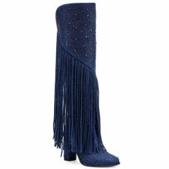 Buy 💯 Jessica Simpson Asire Rhinestone Western Fringe 🥾 Boots Red 🥰