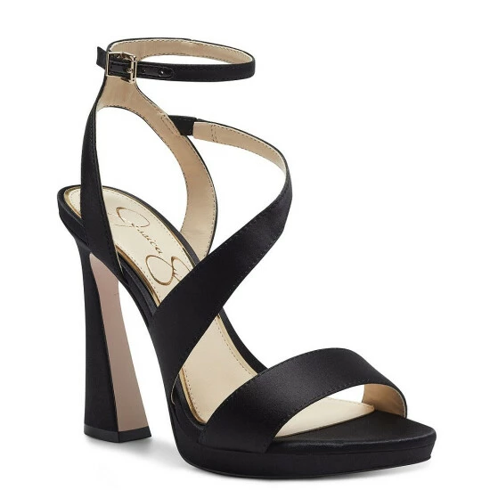 Cheap 😍 Jessica Simpson Friso Satin Flared Heel Platform 🩴 Sandals Black 🤩 10 Cheap 😍 Jessica Simpson Friso Satin Flared Heel Platform 🩴 Sandals Black 🤩 - Image 8
