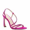 Coupon 🔔 Jessica Simpson Pyine2 Rhinestone Slingback Strappy 👗 Dress 🩴 Sandals Brightest Pink 🤩