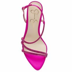 Coupon 🔔 Jessica Simpson Pyine2 Rhinestone Slingback Strappy 👗 Dress 🩴 Sandals Brightest Pink 🤩 -Jessica Simpson shop unnamed file 1239