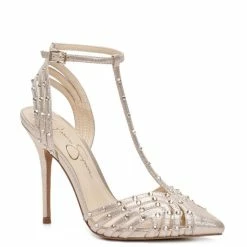 Budget 😀 Jessica Simpson Wisata2 Metallic Studded T-Strap 👗 Dress Pumps Silver 🎁 19 Budget 😀 Jessica Simpson Wisata2 Metallic Studded T-Strap 👗 Dress Pumps Silver 🎁 -Jessica Simpson shop unnamed file 1252