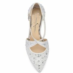 Discount 👏 Jessica Simpson Bridal Collection Accile Rhinestone Pumps White 😉 -Jessica Simpson shop unnamed file 1272