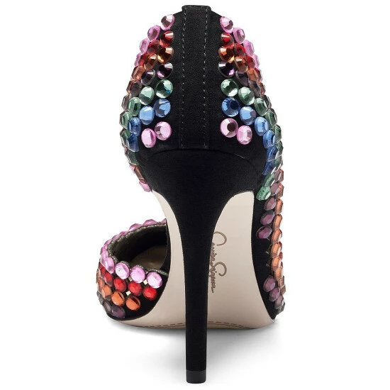 Budget ❤️ Jessica Simpson Preppi Rainbow Rhinestone Embellished D'Orsay Pumps 😉 5 Budget ❤️ Jessica Simpson Preppi Rainbow Rhinestone Embellished D'Orsay Pumps 😉 - Image 3