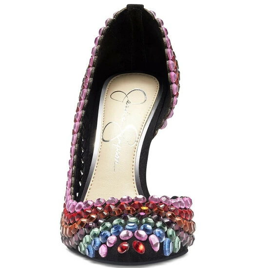 Budget ❤️ Jessica Simpson Preppi Rainbow Rhinestone Embellished D'Orsay Pumps 😉 7 Budget ❤️ Jessica Simpson Preppi Rainbow Rhinestone Embellished D'Orsay Pumps 😉 - Image 5