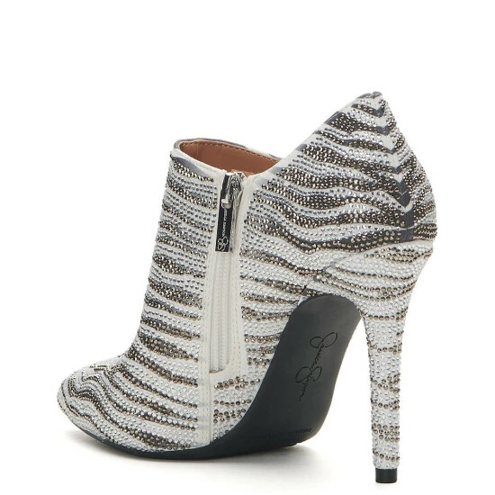 Brand new ๐งจ Jessica Simpson Luela2 Zebra Rhinestone Stiletto Shooties White/black ๐ 6 Brand new ๐งจ Jessica Simpson Luela2 Zebra Rhinestone Stiletto Shooties White/black ๐ - Image 4