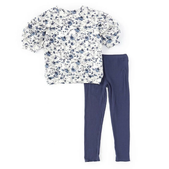 Hot Sale 💯 Jessica Simpson 👧 Girls 4-8 Puff Sleeved Sweater Set Beige ✨ 4 Hot Sale 💯 Jessica Simpson 👧 Girls 4-8 Puff Sleeved Sweater Set Beige ✨ - Image 2