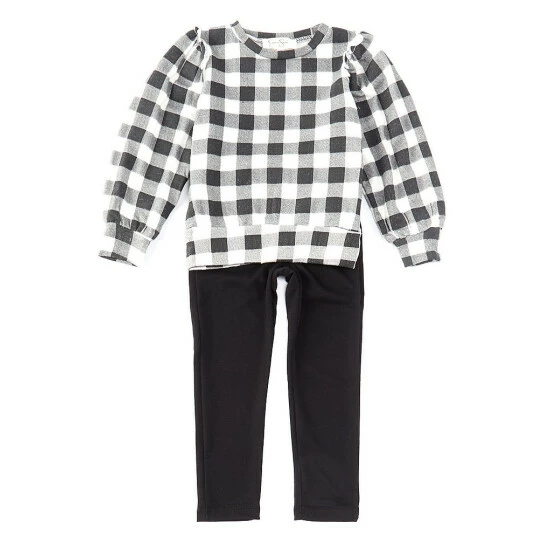 Promo โญ Jessica Simpson Little ๐ง Girls 4-6X Long Sleeve Gingham Hacci Top & Acid Wash Jegging 2-Piece Set ๐ 3 Promo โญ Jessica Simpson Little ๐ง Girls 4-6X Long Sleeve Gingham Hacci Top & Acid Wash Jegging 2-Piece Set ๐