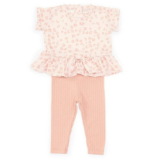 Wholesale 😉 Jessica Simpson Baby 👧 Girls Newborn-24 Months Dolman-Sleeve Leopard-Printed Drop-Waist Tee & Solid Leggings Set ✔️ 3 Wholesale 😉 Jessica Simpson Baby 👧 Girls Newborn-24 Months Dolman-Sleeve Leopard-Printed Drop-Waist Tee & Solid Leggings Set ✔️