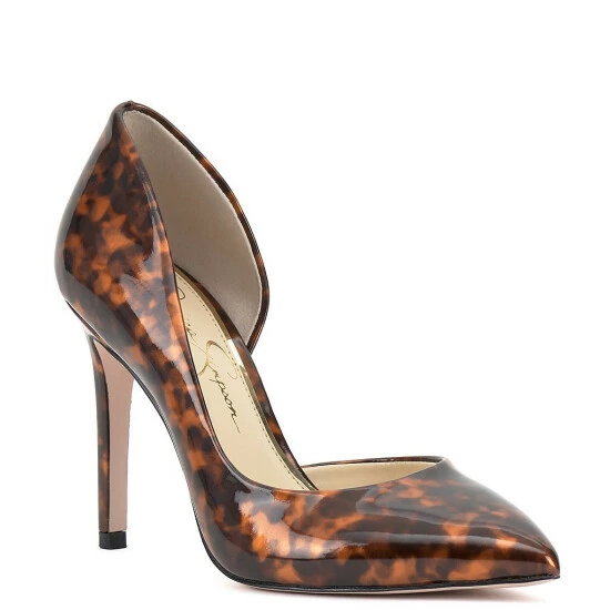 Best Pirce 🤩 Jessica Simpson Prizma6 Tortoise Patent D'Orsay Pumps ⭐ 3 Best Pirce 🤩 Jessica Simpson Prizma6 Tortoise Patent D'Orsay Pumps ⭐