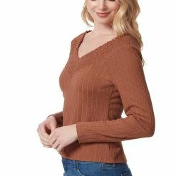 Budget ๐ Jessica Simpson Myra V-Neck Long Sleeve Pullover Top Brown ๐ 12 Budget ๐ Jessica Simpson Myra V-Neck Long Sleeve Pullover Top Brown ๐ -Jessica Simpson shop unnamed file 1404
