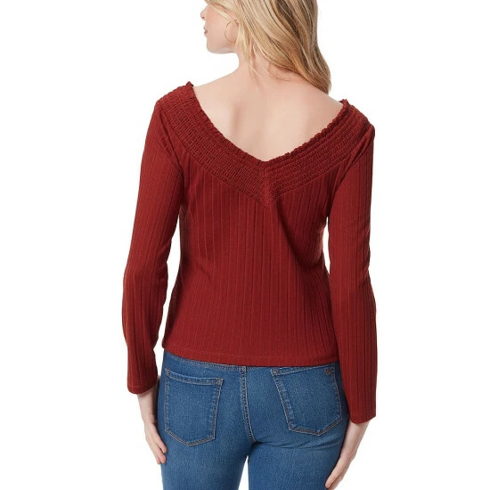 Budget ๐ Jessica Simpson Myra V-Neck Long Sleeve Pullover Top Brown ๐ 10 Budget ๐ Jessica Simpson Myra V-Neck Long Sleeve Pullover Top Brown ๐ - Image 8