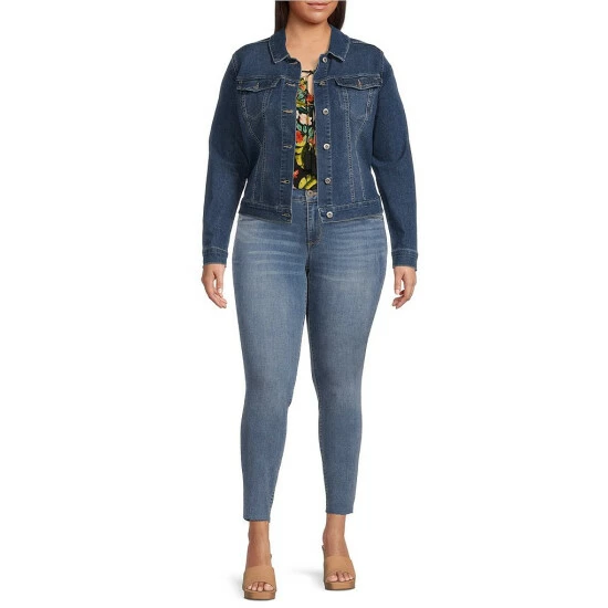 Brand new ๐ฅ Jessica Simpson Plus Size Classic Pixie Long Sleeve Point Collar Denim Jacket Sevy ๐ฏ 8 Brand new ๐ฅ Jessica Simpson Plus Size Classic Pixie Long Sleeve Point Collar Denim Jacket Sevy ๐ฏ - Image 6