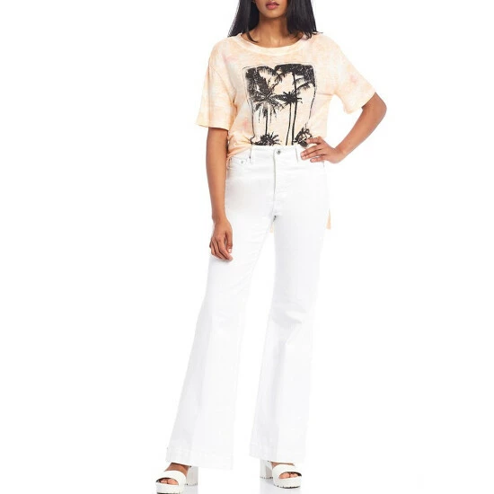 Promo 👍 Jessica Simpson True Love High Rise Wide Leg Trouser Pants White 😉 5 Promo 👍 Jessica Simpson True Love High Rise Wide Leg Trouser Pants White 😉 - Image 3