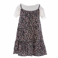 Outlet 😉 Jessica Simpson Little 👧 Girls 2T-4T 👗 Dress Set Black ⌛