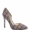 Brand new 🔔 Jessica Simpson Prizma Plaid Print Pointed Toe D'Orsay Pumps Black/white 🛒 -Jessica Simpson shop unnamed file 1463