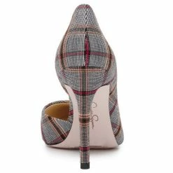 Brand new 🔔 Jessica Simpson Prizma Plaid Print Pointed Toe D'Orsay Pumps Black/white 🛒 -Jessica Simpson shop unnamed file 1465