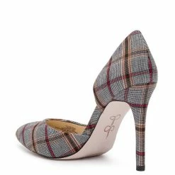 Brand new 🔔 Jessica Simpson Prizma Plaid Print Pointed Toe D'Orsay Pumps Black/white 🛒 -Jessica Simpson shop unnamed file 1466