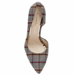 Brand new 🔔 Jessica Simpson Prizma Plaid Print Pointed Toe D'Orsay Pumps Black/white 🛒 -Jessica Simpson shop unnamed file 1468
