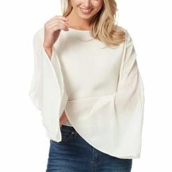 Best reviews of 🎉 Jessica Simpson Monique Bell Sleeve Top Gardenia 🎉
