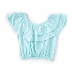 Budget 🌟 Jessica Simpson Big 👧 Girls 7-16 Sleeveless Ruffle Crop Top Pink ✨ -Jessica Simpson shop unnamed file 1492