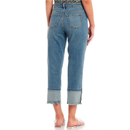 Best Pirce ๐งจ Jessica Simpson High Rise Throwback Frayed Detail Crop Straight ๐ Jeans Whirlpool ๐ 4 Best Pirce ๐งจ Jessica Simpson High Rise Throwback Frayed Detail Crop Straight ๐ Jeans Whirlpool ๐ - Image 2