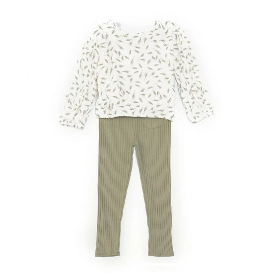 Top 10 ๐ Jessica Simpson Little ๐ง Girls 2T-4T Gathered Long Sleeve Set Grey โ 5 Top 10 ๐ Jessica Simpson Little ๐ง Girls 2T-4T Gathered Long Sleeve Set Grey โ - Image 3