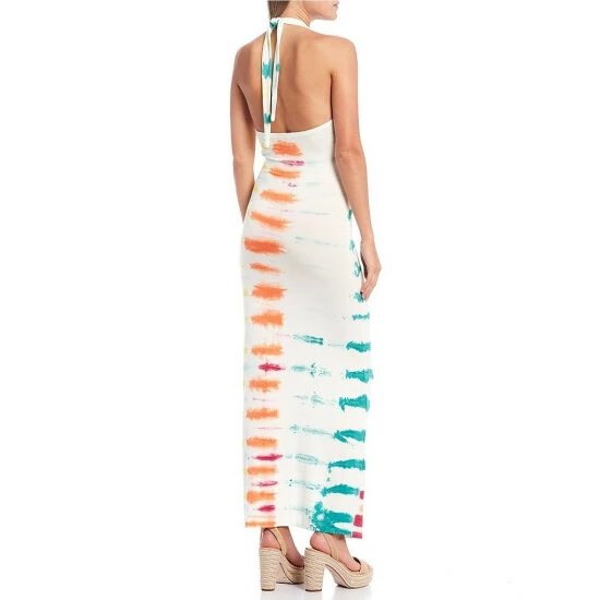 Cheapest ๐ Jessica Simpson Joey Tie Dye Shirred Halter Maxi ๐ Dress Blue Grass Tie Dye ๐ 4 Cheapest ๐ Jessica Simpson Joey Tie Dye Shirred Halter Maxi ๐ Dress Blue Grass Tie Dye ๐ - Image 2