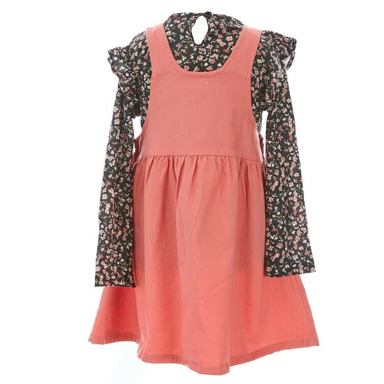 Promo 👏 Jessica Simpson Little 👧 Girls 2T-4T Floral Coverall Set Mauve 🌟 4 Promo 👏 Jessica Simpson Little 👧 Girls 2T-4T Floral Coverall Set Mauve 🌟 - Image 2