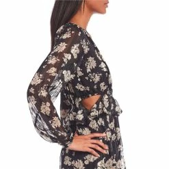 Buy ✨ Jessica Simpson Bianca Long Sleeve Waist Cutout Floral Print Maxi 👗 Dress Autumn Memories 🛒 -Jessica Simpson shop unnamed file 1703