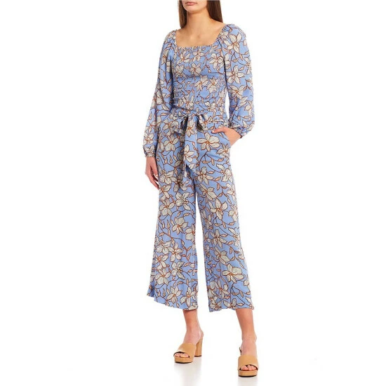 Discount 🤩 Jessica Simpson Coordinating Koney Floral High Rise Tie Waist Palazzo Pants Amazon Floral ⭐ 5 Discount 🤩 Jessica Simpson Coordinating Koney Floral High Rise Tie Waist Palazzo Pants Amazon Floral ⭐ - Image 3