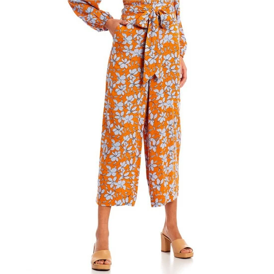 Discount 🤩 Jessica Simpson Coordinating Koney Floral High Rise Tie Waist Palazzo Pants Amazon Floral ⭐ 6 Discount 🤩 Jessica Simpson Coordinating Koney Floral High Rise Tie Waist Palazzo Pants Amazon Floral ⭐ - Image 4