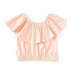 Best deal 👍 Jessica Simpson Big 👧 Girls 7-16 Sleeveless Eyelet Ruffle Crop Top Sea Salt 🎉 8 Best deal 👍 Jessica Simpson Big 👧 Girls 7-16 Sleeveless Eyelet Ruffle Crop Top Sea Salt 🎉 -Jessica Simpson shop unnamed file 1746