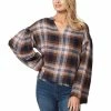 Hot Sale โ๏ธ Jessica Simpson Jenna Plaid Long Bell Sleeve V-Neck Frayed High-Low Hem Top Festive Plaid Black Iris ๐คฉ 2 Hot Sale โ๏ธ Jessica Simpson Jenna Plaid Long Bell Sleeve V-Neck Frayed High-Low Hem Top Festive Plaid Black Iris ๐คฉ -Jessica Simpson shop unnamed file 1757