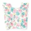 Promo 😉 Jessica Simpson Big 👧 Girls 7-16 Tropical Print Ruffled Crinkle Knit Top ⭐