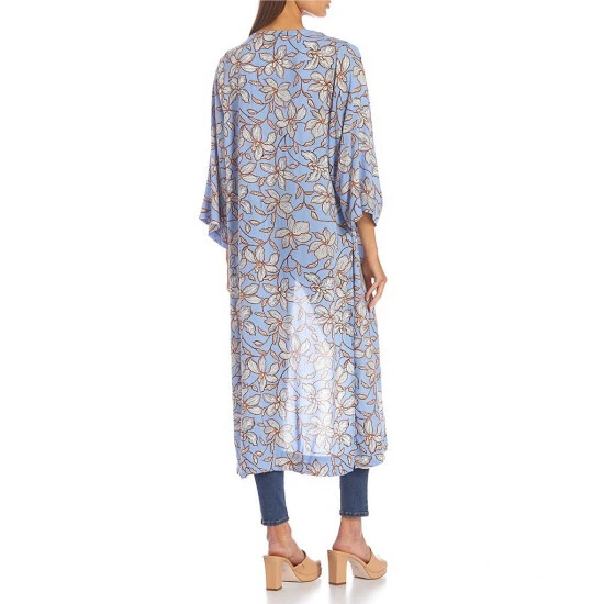 Best deal ๐ Jessica Simpson 3/4 Bell Sleeve Blakely Floral Print Kimono Mini Amazon Floral ๐ 4 Best deal ๐ Jessica Simpson 3/4 Bell Sleeve Blakely Floral Print Kimono Mini Amazon Floral ๐ - Image 2