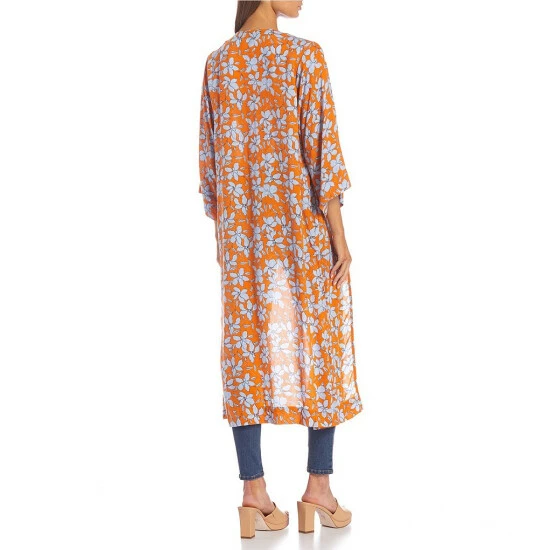 Best deal ๐ Jessica Simpson 3/4 Bell Sleeve Blakely Floral Print Kimono Mini Amazon Floral ๐ 6 Best deal ๐ Jessica Simpson 3/4 Bell Sleeve Blakely Floral Print Kimono Mini Amazon Floral ๐ - Image 4