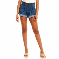 Budget 😉 Jessica Simpson Wander Belted High Rise Denim Shorts Real Life 👏 -Jessica Simpson shop unnamed file 1785