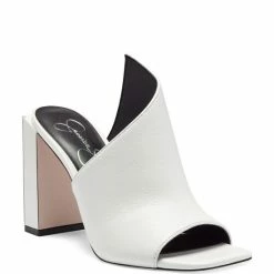 Cheapest 🧨 Jessica Simpson Messia Leather Square Toe 👗 Dress 🩴 Sandals Bright White ⭐ -Jessica Simpson shop unnamed file 226