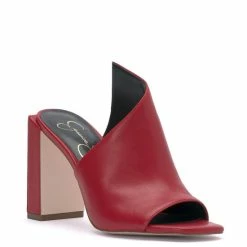 Cheapest 🧨 Jessica Simpson Messia Leather Square Toe 👗 Dress 🩴 Sandals Bright White ⭐ -Jessica Simpson shop unnamed file 227