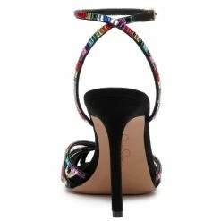 Wholesale 🌟 Jessica Simpson Jileta Rainbow Jewel Embellished Ankle Strap Stiletto 👗 Dress 🩴 Sandals Black/rainbow 👏 -Jessica Simpson shop unnamed file 242