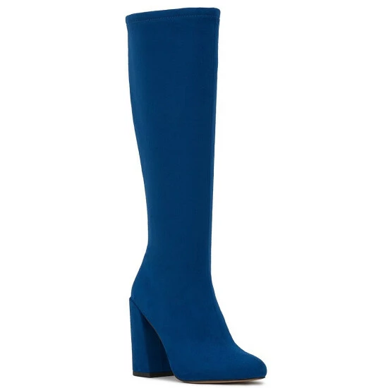 Buy 🥰 Jessica Simpson Benni Faux Suede Block Heel Tall 🥾 Boots Blue Hour 💯 11 Buy 🥰 Jessica Simpson Benni Faux Suede Block Heel Tall 🥾 Boots Blue Hour 💯 - Image 9